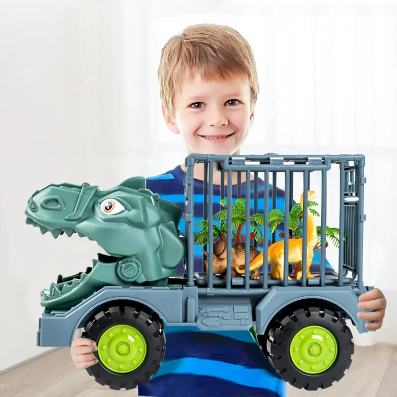 

New design Children dinosaur car toy Model Play dinosaur toy truck Kids Car Toys funny Inertial engineering truck