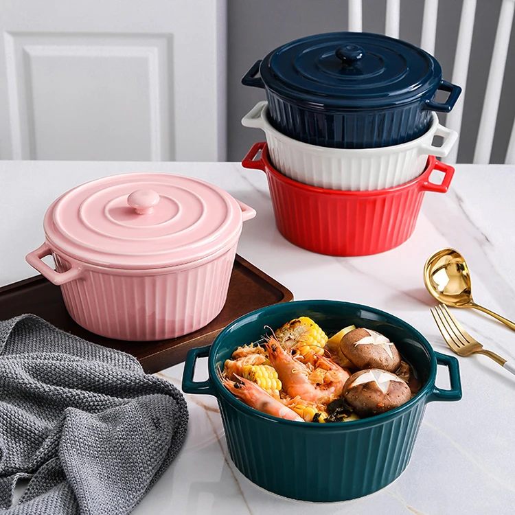 

HOT SALE cookware microwave safe soup cooking pot casserole ceramic cooking pots, Picture color