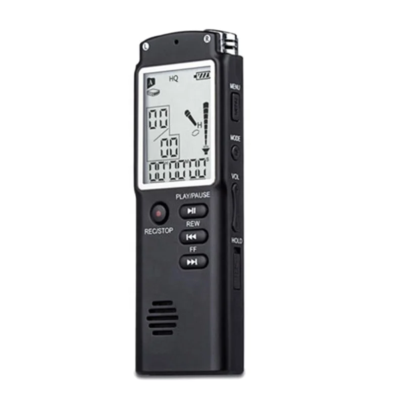 

8/16/32GB Digital Voice Recorder Rechargeable Audio Sound Dictaphone MP3 Player Recording Pen, As shown