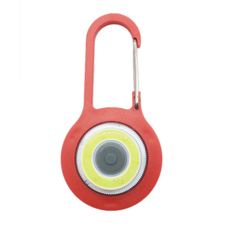 
Plastic led key chain light locking carabiner with flashlight 