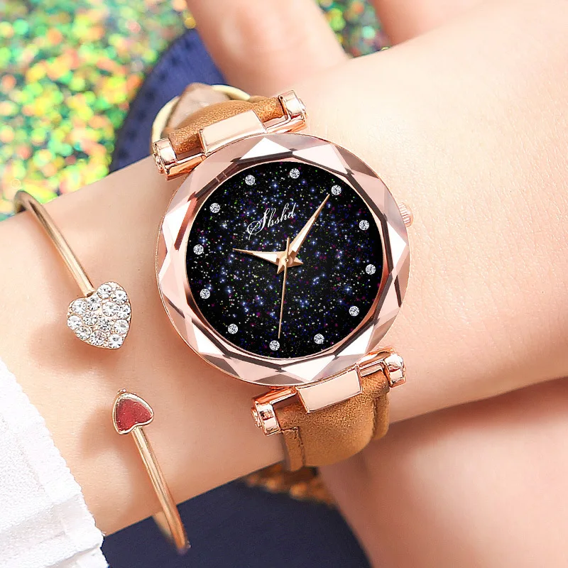 

New products Starry Sky Diamond Belt Wrist quartz watches
