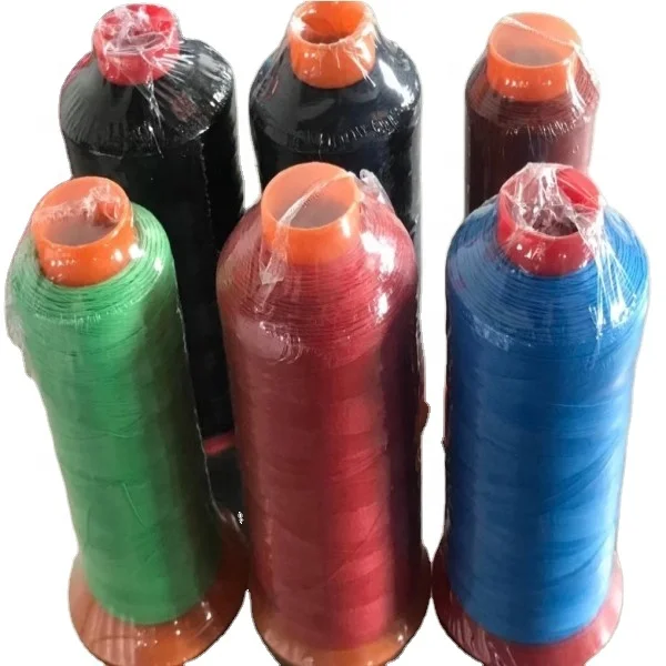 

different color Lifetime warranty anti UV Good quality Leather sofa sewing thread, Optical white or oem