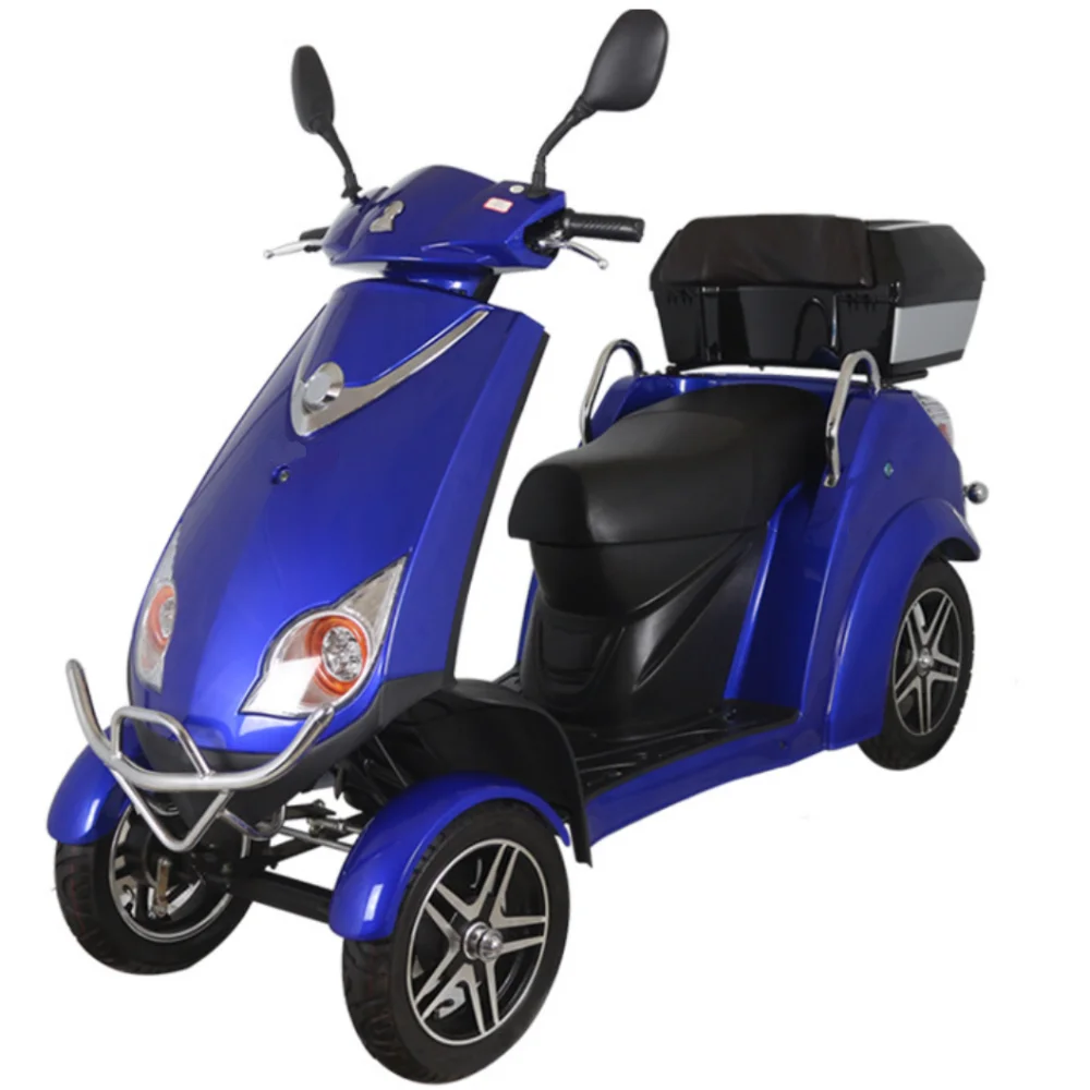 

500W 48V 10 inch golf zoo park handicapped person Reverse gear 3 speeds Rear drive ABS plastic electric four wheels scooter car