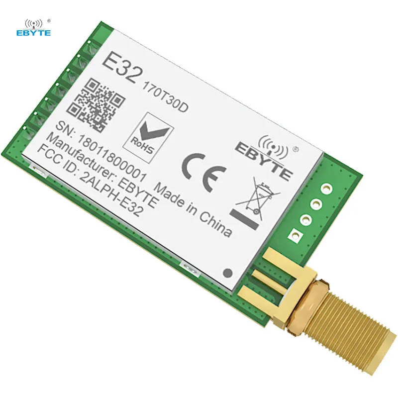 

Ebyte E32-170T30D Hot sale factory direct FEC error correction UART serial port lora SX1278 lora module 167mhz