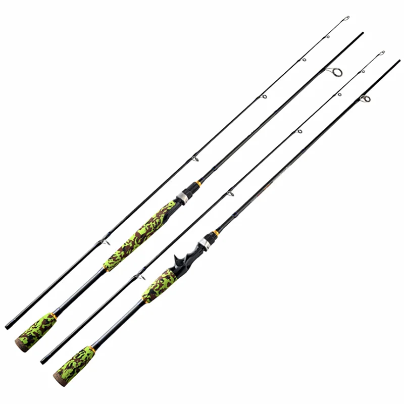 

1.98M 2.1M 2.4M Camouflage Medium Power Graphite Carbon Fiber Baitcasting Fishing Rods