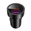 Metal QC3.0 Type C PD Car Charger with LED Display