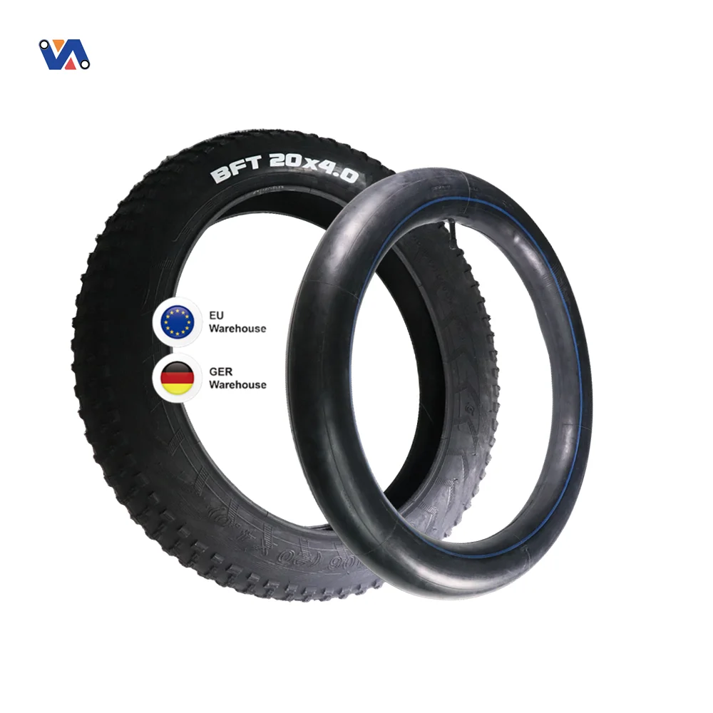 

New Image EU Warehouse 20*4.0 Outer Tire Inner Tube MTB Electric Bicycle Part Fat Bike Snow Tires 20 Inch 20x4.0 Fat Cycle Tyres