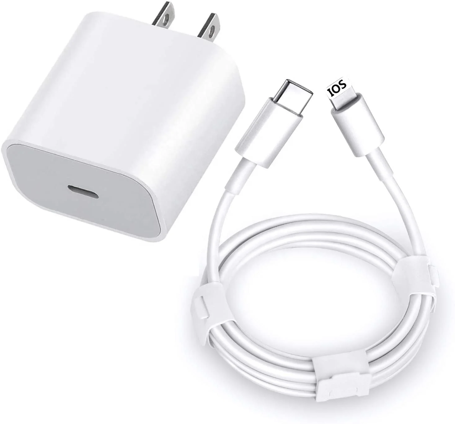 

Phone charger Wholesale Original PD 20w phone charger pd 20w data cable 1m Original fast charging cable, White