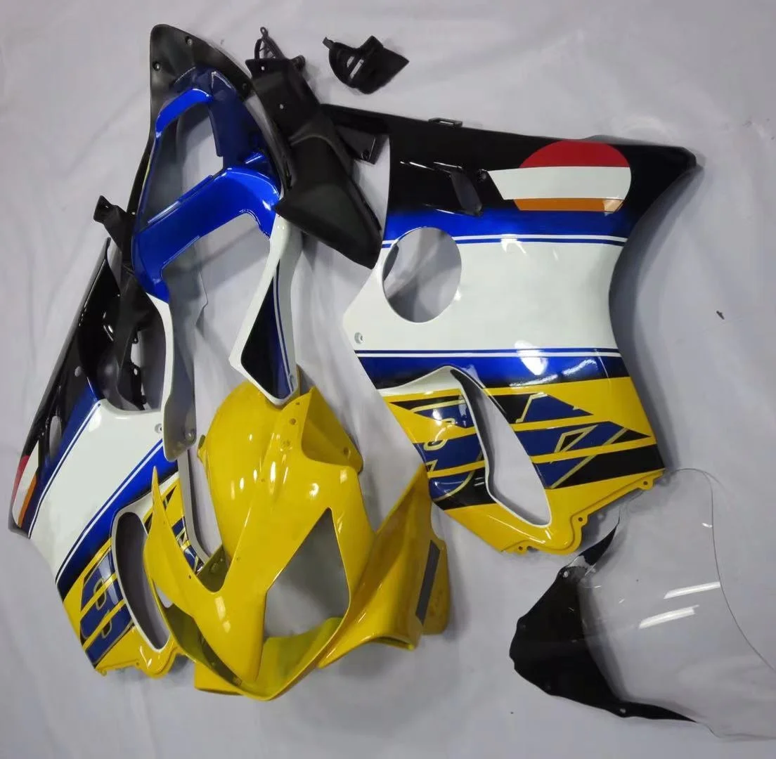 

2021 WHSC Cowlings For HONDA F4I 2001-2003 ABS Plastic Fairings Motorcycle BodyWork Kit blue black yellow, Pictures shown