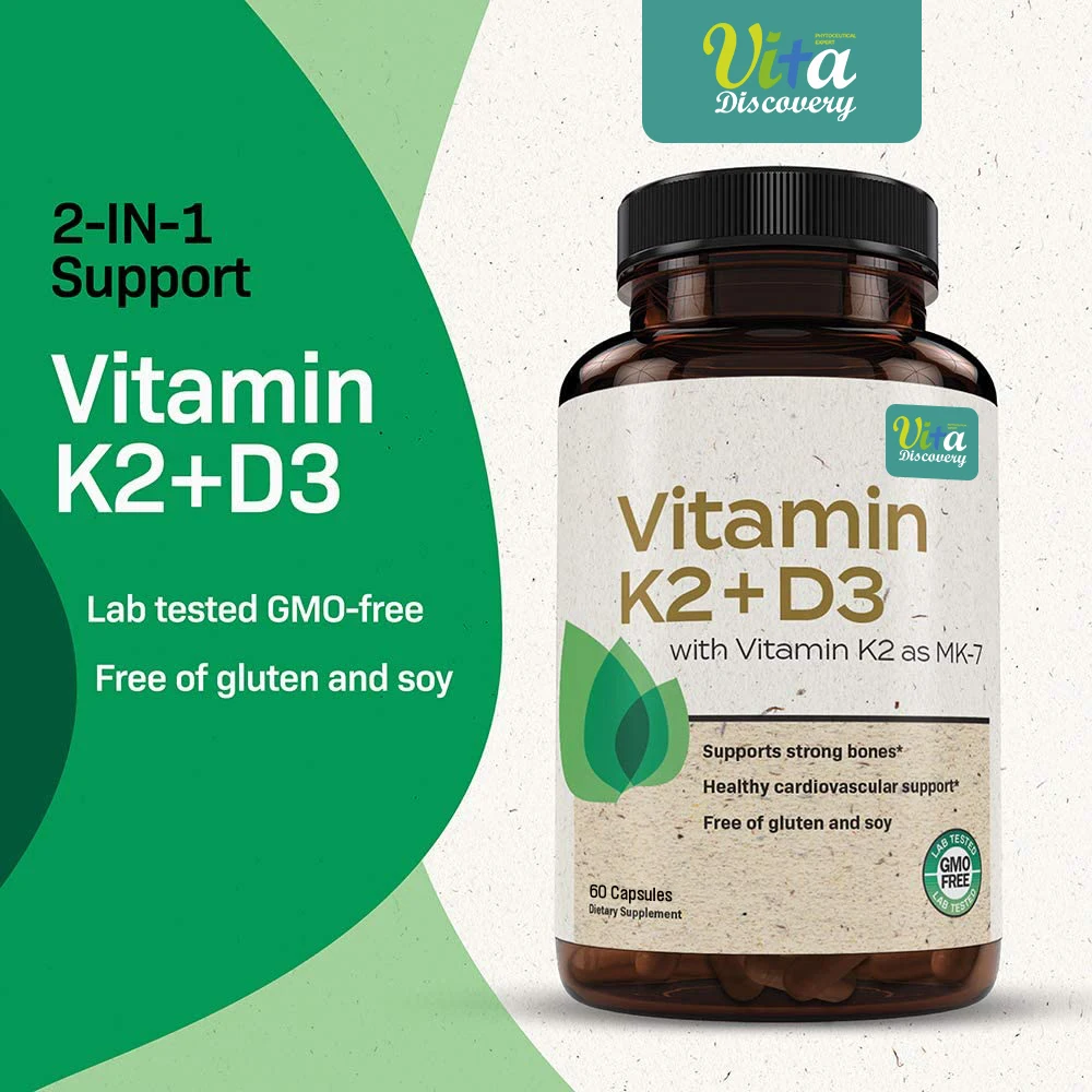 Non Gmo Formula Max Absorption Vitamins D3 5000 Iu And Vitamin K Mk7