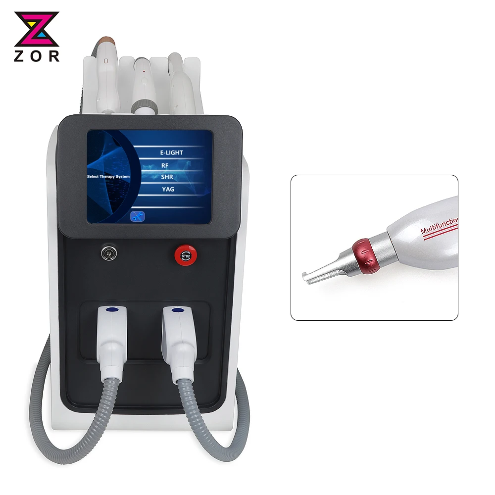 

Portable professional permanent spa ipl ndyag laser RF hair removal machine