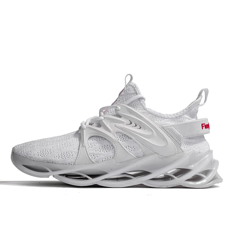 

New Style Men's Casual Fashion Sock Sneakers Cushioning Hollow Out Bottom TPU Sole Running Sport Shoes