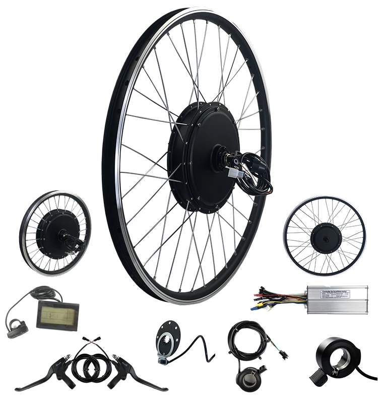 

Ready to ship cycle 48v 1500w KT-LCD3 bike parts electric e bike conversation kit hub motor Mountain, Black