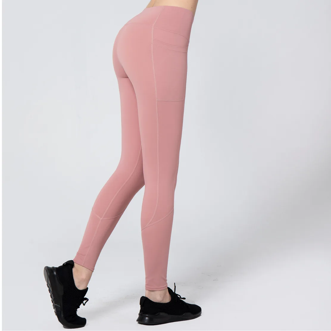

2021 High Waist Sports Plus Size Women Yoga Leggings Breathable Quick Dry Tight Fitness Gym Sport Pants