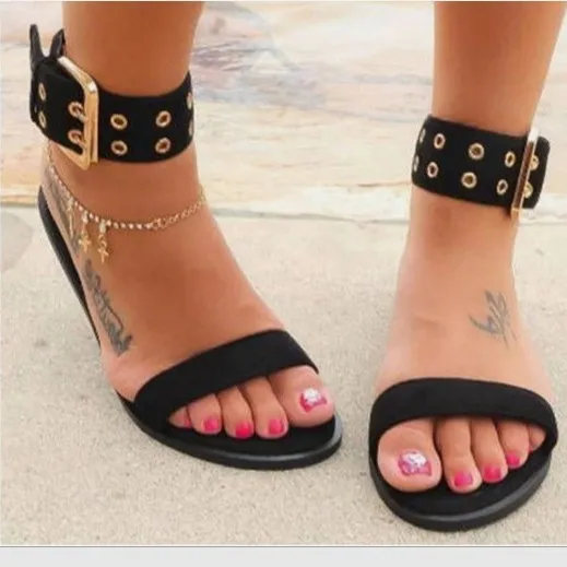 

Beach open toe Casual flat-soled sandals women, Black,transparent,green