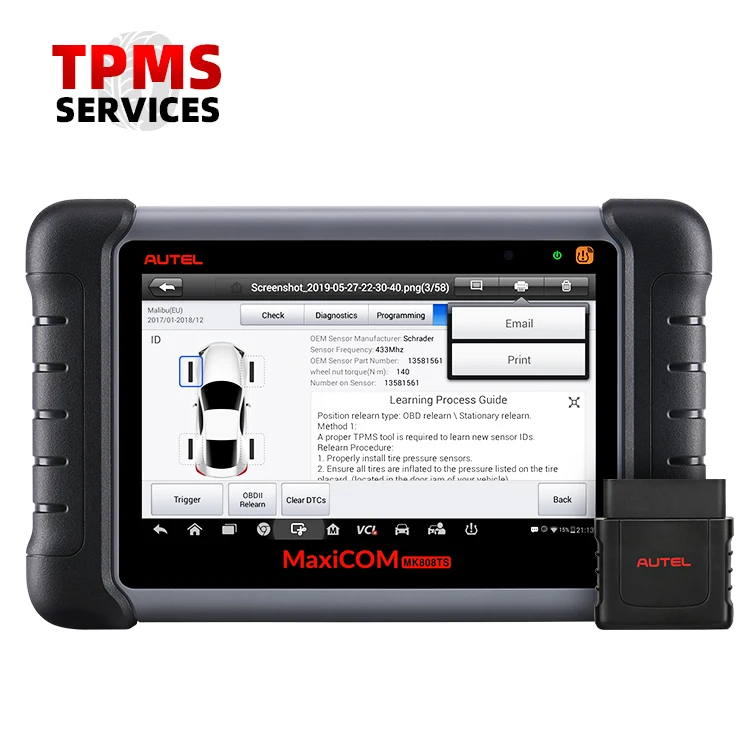 

Autel Maxicom Mk808ts Mk808 with Tpms for European Cars Obd2 Free Online Update Scanner Diagnostic Scan Tool