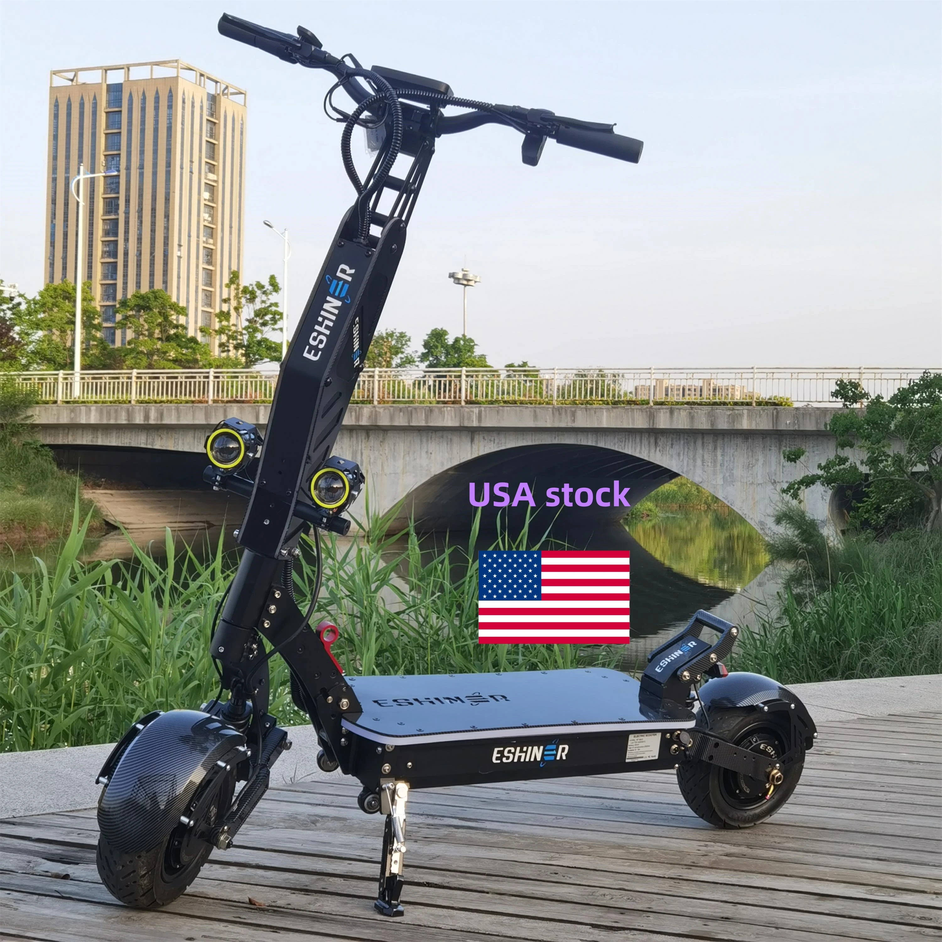 

Black Knight Rider 7 NFC and password start 72v 8000w Carbon Fiber Color e scooter with pushing mode stock in USA