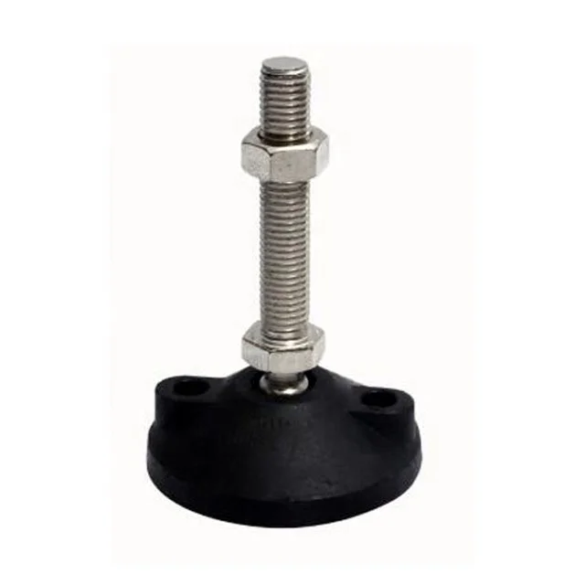 80mm Diameter Heavy Duty Leveling Feet with 2 Holes M8 Pad Leveling Feet for Industrial Furniture Legs