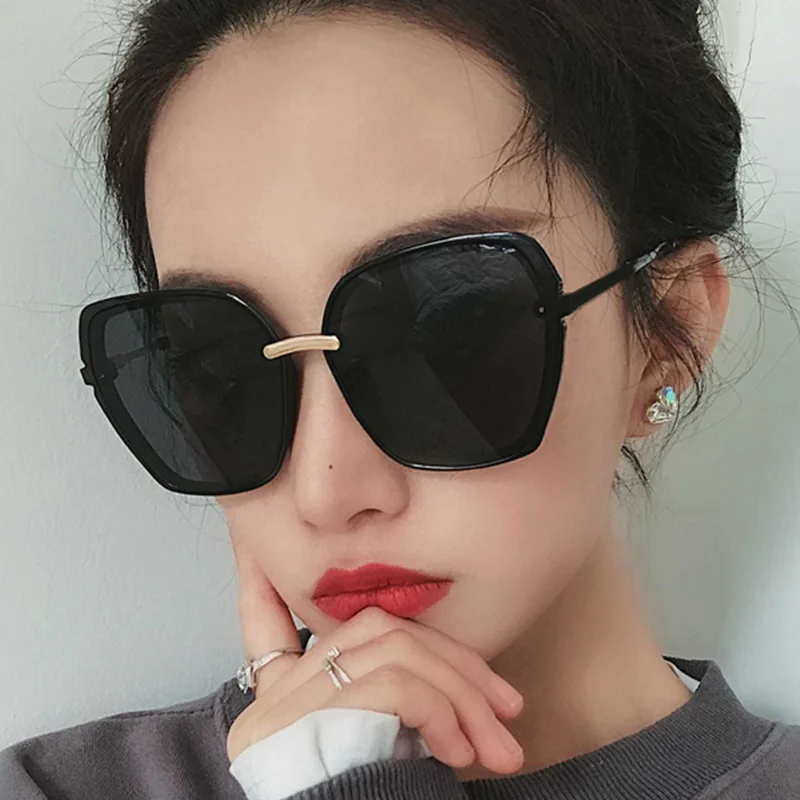 

MJ-0145 The New 2021 Web Celebrity Street Snap Glasses Fashion Sunglasses For Men And Women Oversized Square Sunglasses