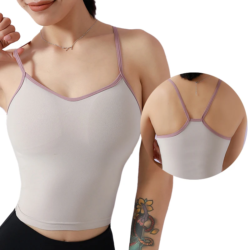 

Camisole Fitness Yoga Wear Highly Breathable Vest Gym Womens Sexy Sports Yoga Tank Top, 2 colors