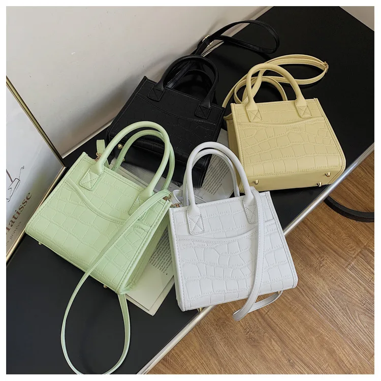 

New fashion Vintage Fashion stone pattern female bag shoulder bag simple portable messenger bag