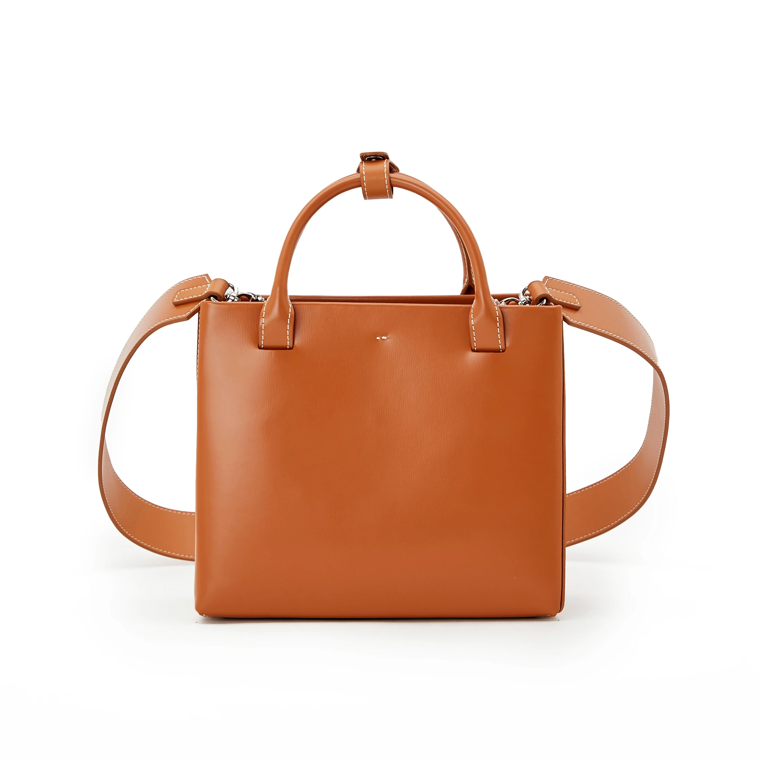 

personality shoulder bags fashion women handbags large-capacity school natural high-quality first layer cowhide messenger bag, Orange