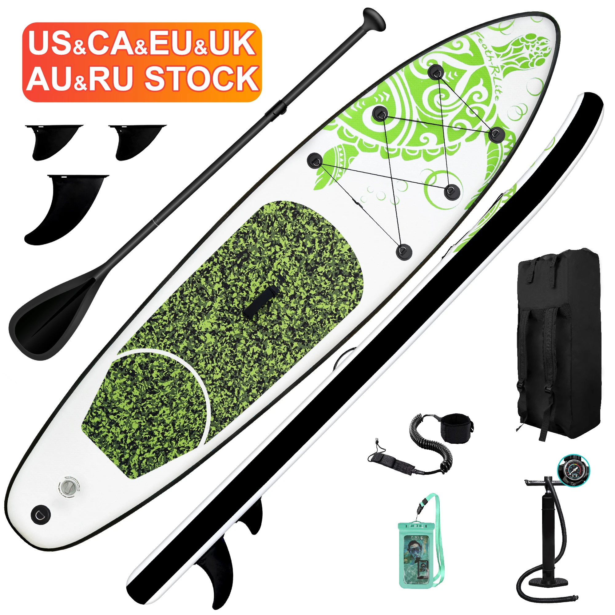 

FUNWATER Dropshipping sup board sample 10.6 stand up paddle board touring surf balance sup board inflatable express delivery