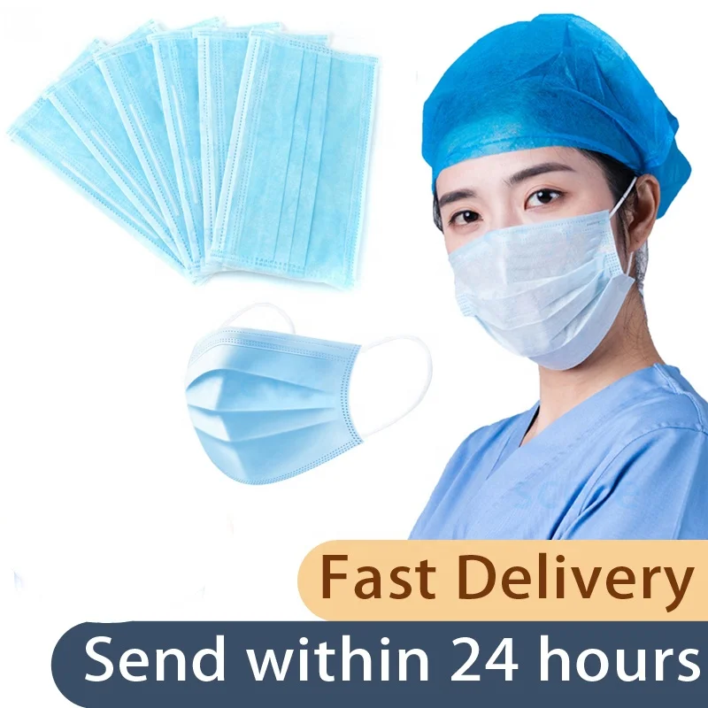 
Mouth Face 3 ply Disposable Medical Mask Respirators Hospital Children Kid Surgical Masks Earloop 