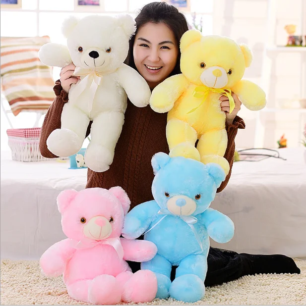 
Led Teddy Bear 30cm led plush teddy bears Stuffed Animals Plush Toy Colorful Glowing Christmas Gift for Kids 