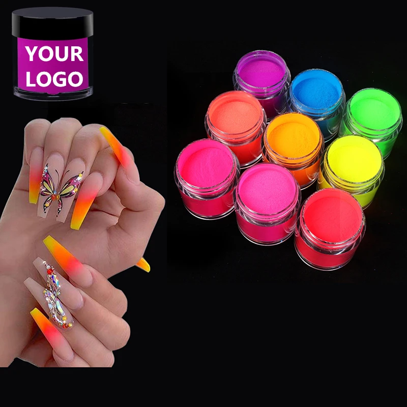 

Wholesale Private Label 9 Colors Shining Color Acrylic Nails Powder Nail Dipping Nail Acrylic Powder