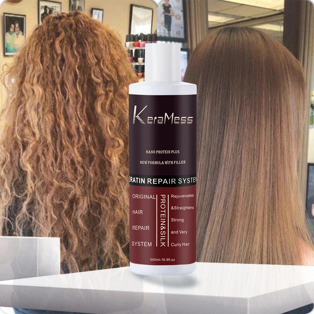 

Professional Relaxers Hair Soften Protein Brazilian Blowout Keratin Treatment Gold