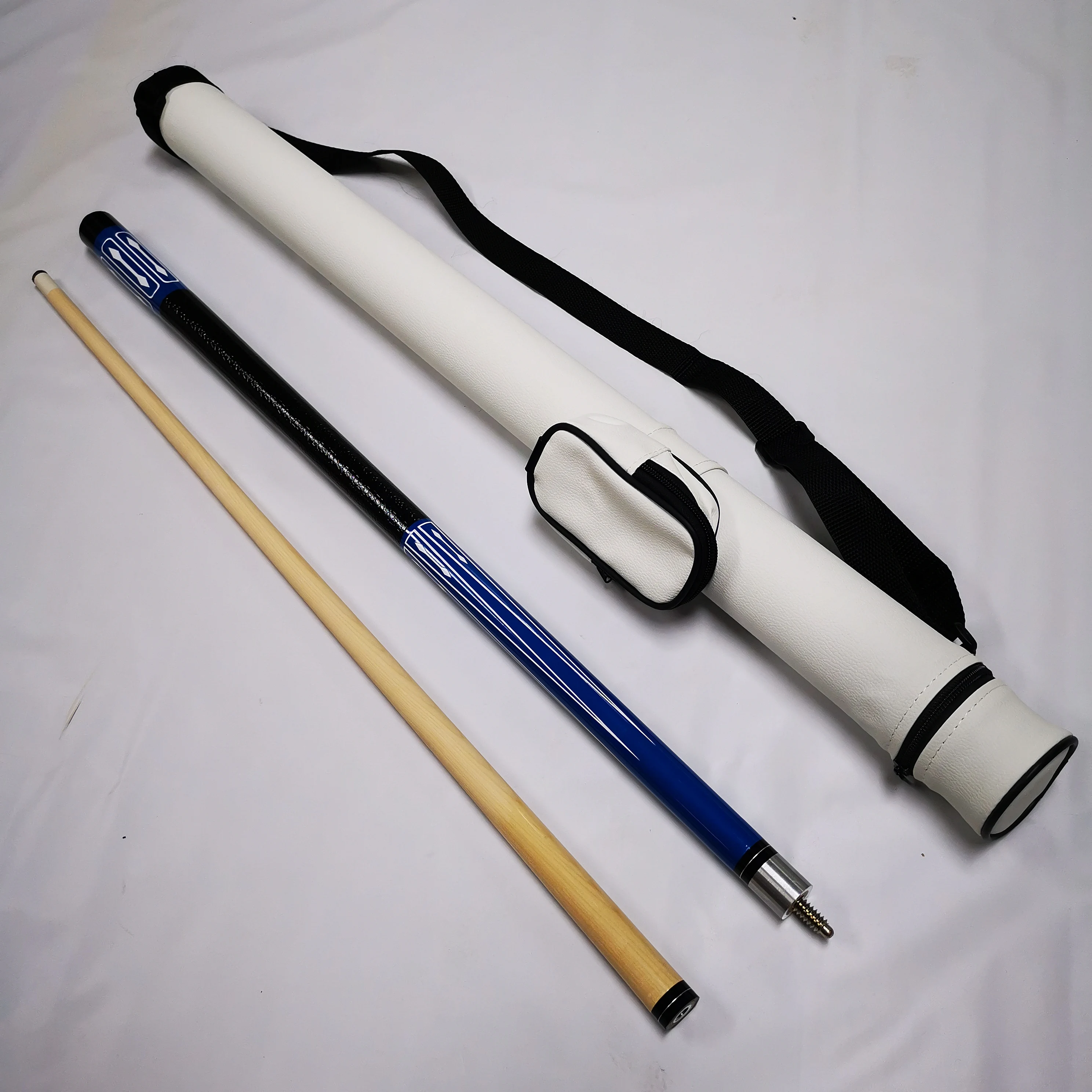 

Different combines 1/2-pc Billiard Pool Cue with white color cue Case Kit