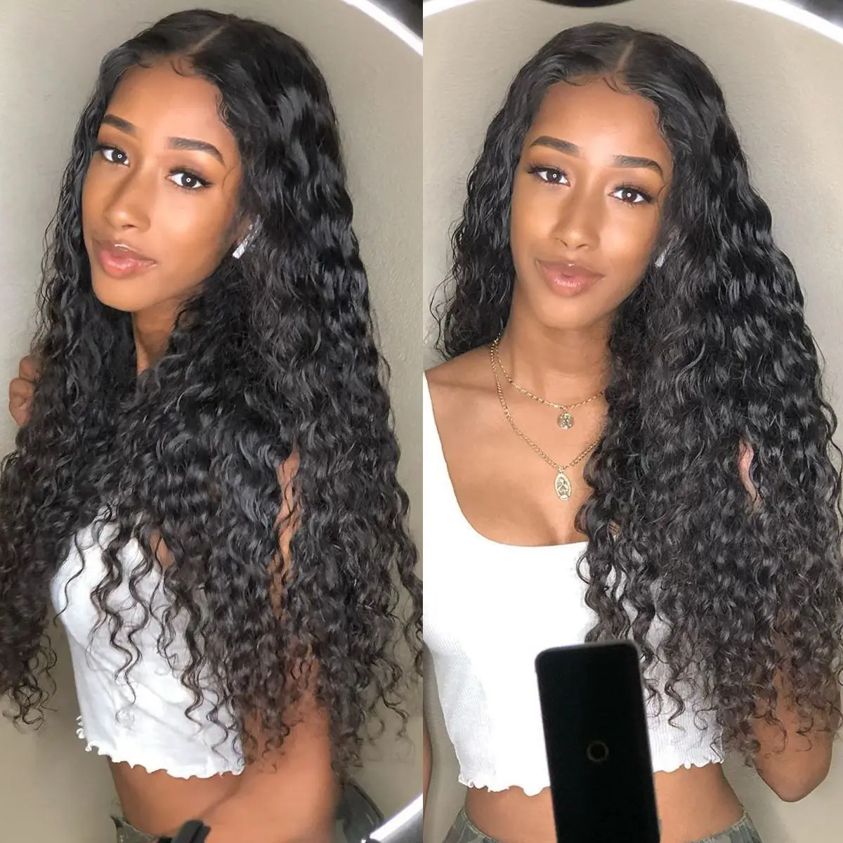 

13x4 Water Wave 150% density brazilian perruque pre pluck human hair vendor hd swiss transparent lace closure front frontal wig