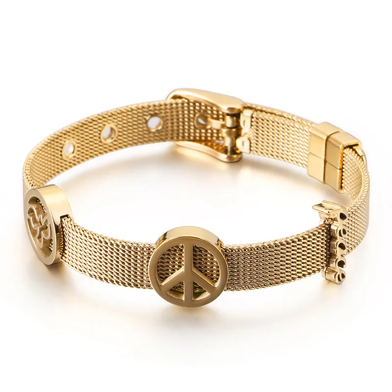 

2020 Fashion Simple Tennis Hand Bangle Stainless Steel Bracelets for Men and Women