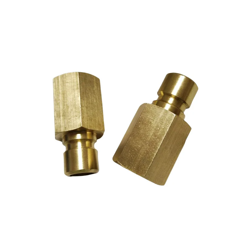 China superior hydraulic hexagon quick Brass female male Threaded Straight release Pipe couplings