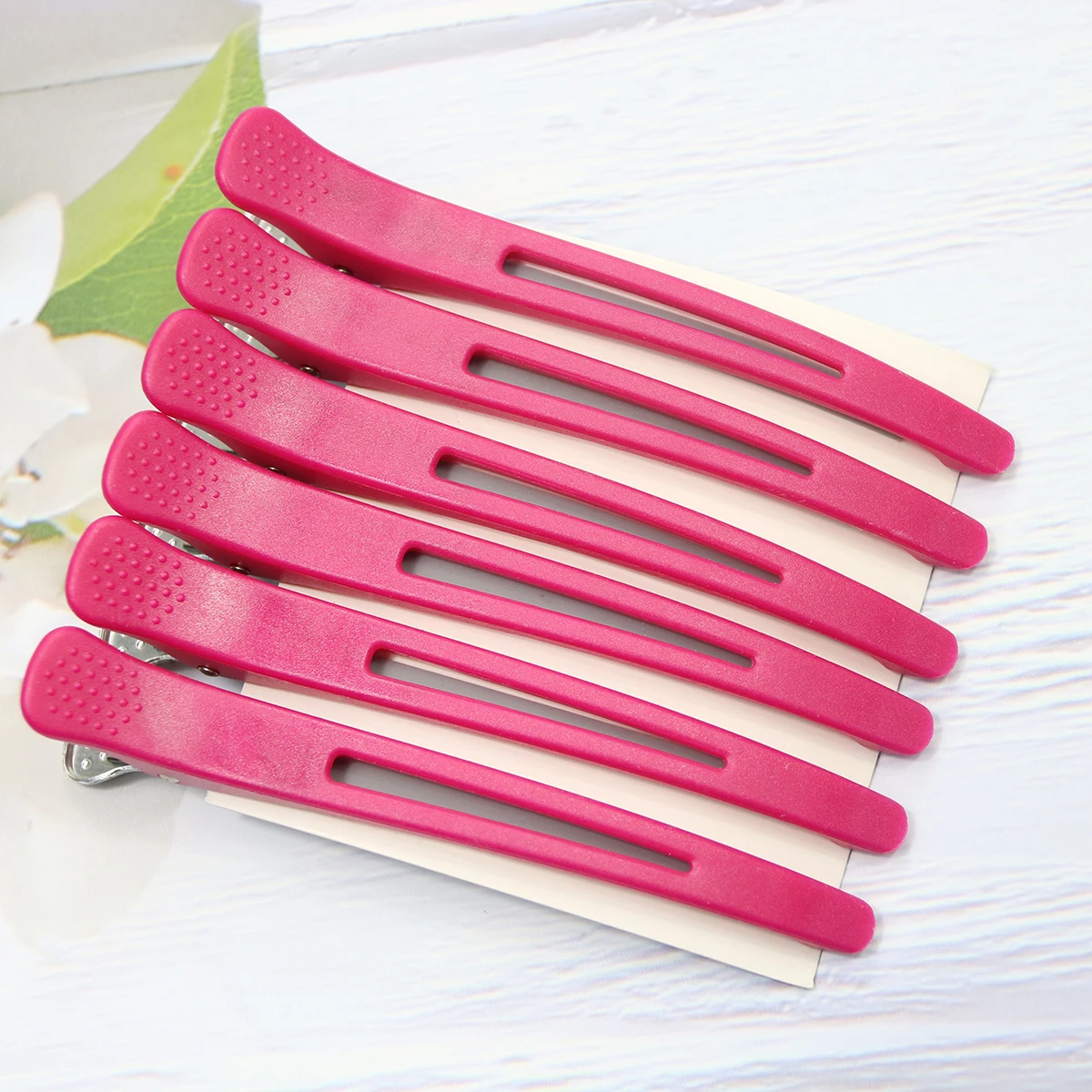 

Private Logo Professional Salon Non Slip Plastic Hair Clips No-Trace Hair Clips for Thick and Thin Hair, Customized color