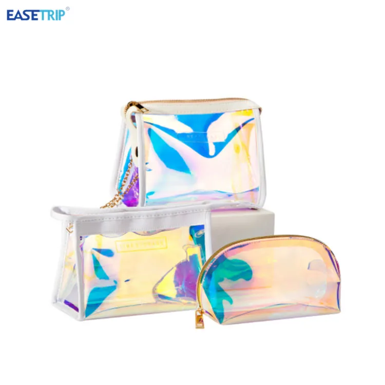 

China Wholesale Cosmetic Traveling Bag Tpu Cosmetic Bag Hand-Held Laser Lipstick Makeup Storage Bag, Transparent