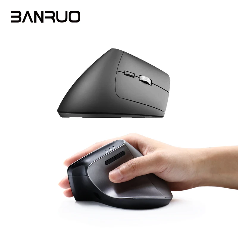 

Hot Selling Wireless Vertical Mouse 2.4Ghz Bluetooth Ergonomic Mouse Optical PC Laptop Rechargeable Office Computer Mouse