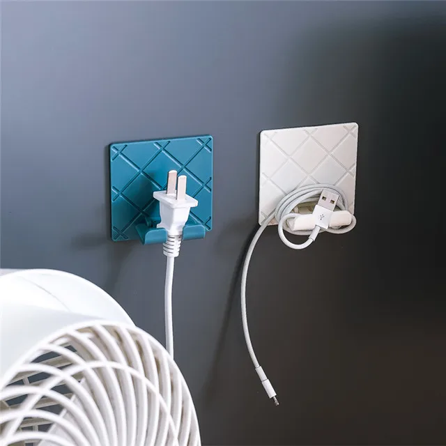

New Style Kitchen Living Room Viscose Hook Power Cord Storage Rack, As show