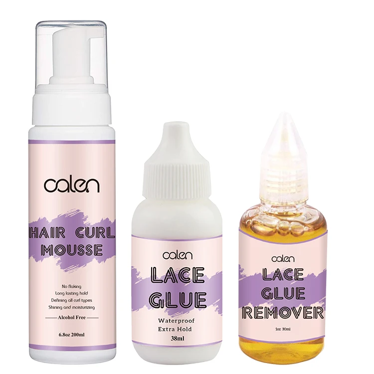 

Natural Lace Wig Kit Alcohol Free Hair Foam Mousse Strong Hold Adhensive Bonding Glue and Remover