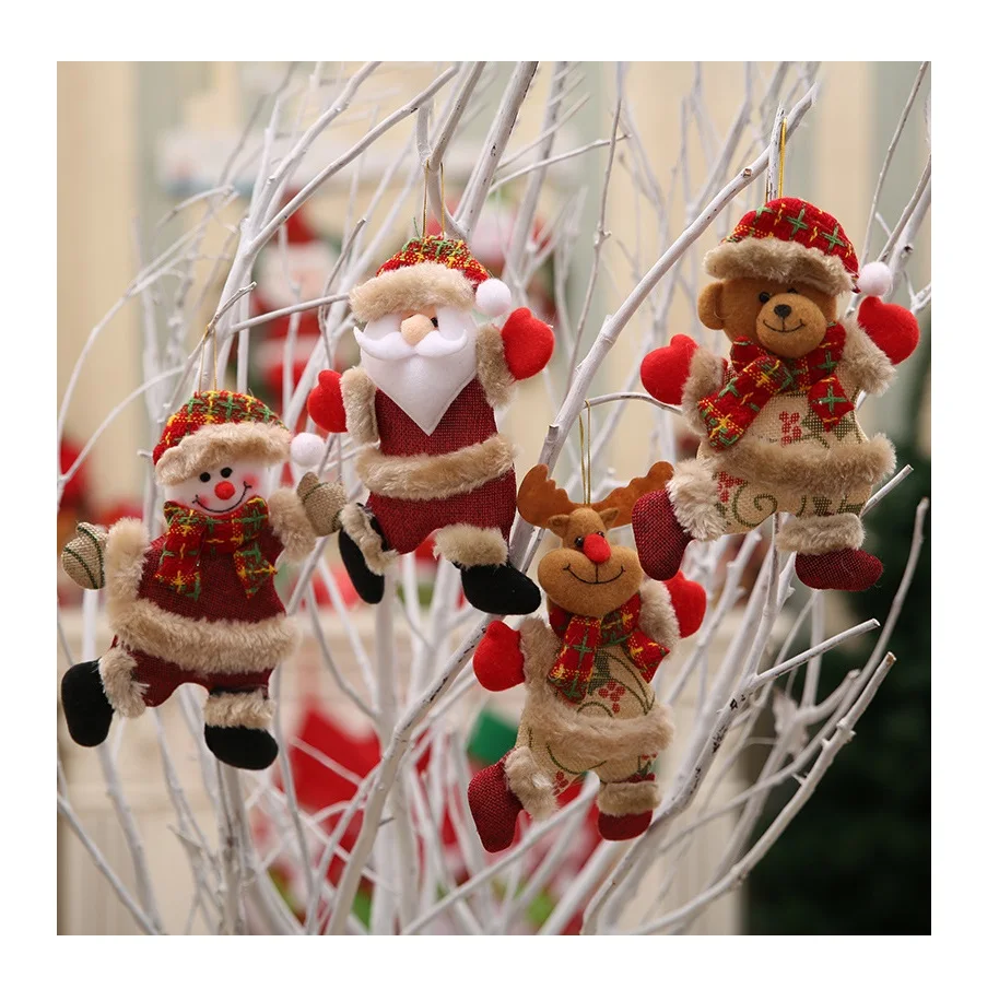 

Christmas decorations Indoor Outdoor Santa Claus Doll Door Pendant Fawn Snowman Christmas Tree Pendant Hanging Accessories