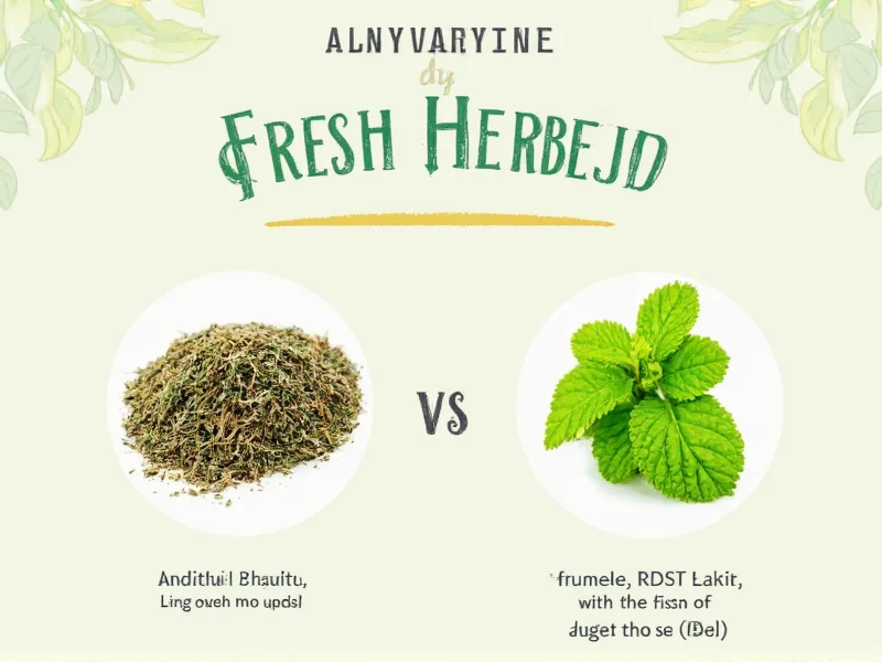 Dry vs Fresh Herb Measurements: 1:3 Conversion Ratio Explained