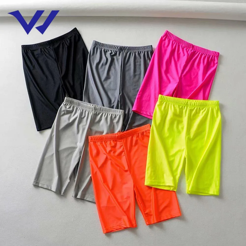 

High elastic biker shorts women gym yoga sports cycling shorts athletic training high waist workout biker shorts