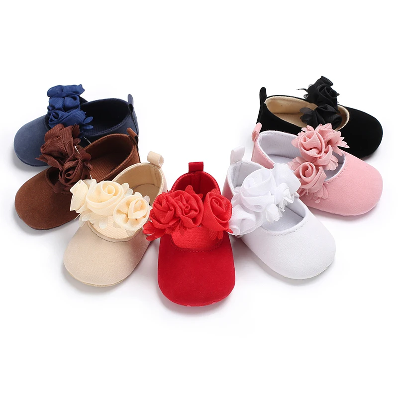 

Wholesale baby walking shoes cute soft-soled indoor non-slip princess shoes baby girls shoes, 7 color