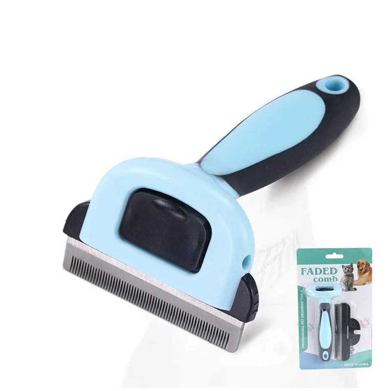 

Pet Grooming Brush Effectively Reduces Shedding Professional Deshedding Tool Pet Grooming Brush For Dogs and Cats, Blue