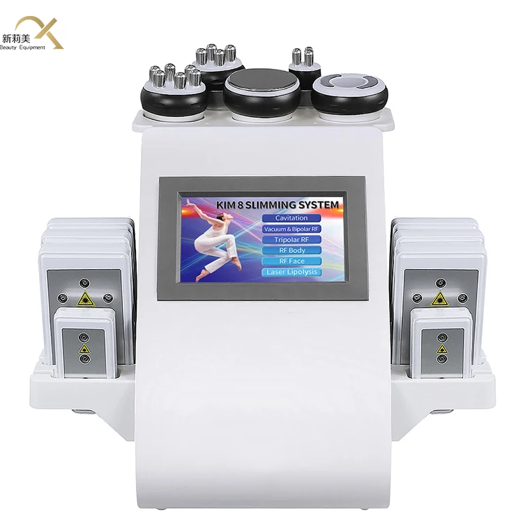 

6 in 1 body slimming machine cheapest price for cavi-lipo ultrasound cavitation/40K ultrasonic cavitation, White