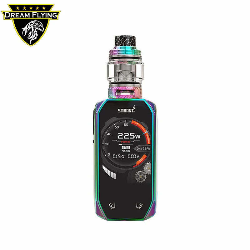 

2019 Best selling 2.4 inch colorful screen display Smoant Naboo 510 thread dual batteries box mod, Red,silver,black,rainbow