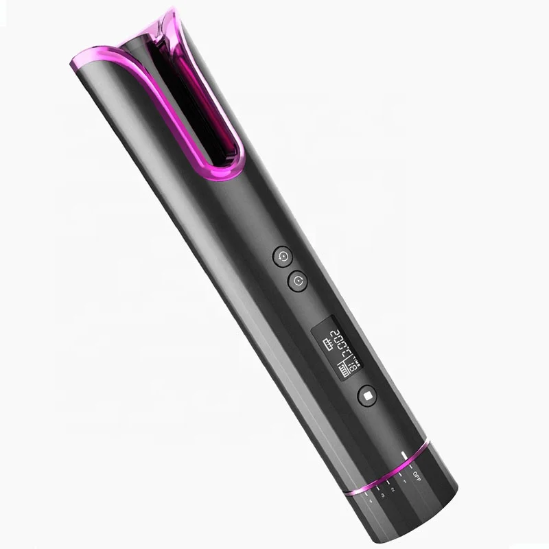 

Wireless Rotating Hair Curler Cordless Automatic Hair Curling Iron New Type Mini Travel LCD Ceramic PTC USB CE ROHS FCC 40w