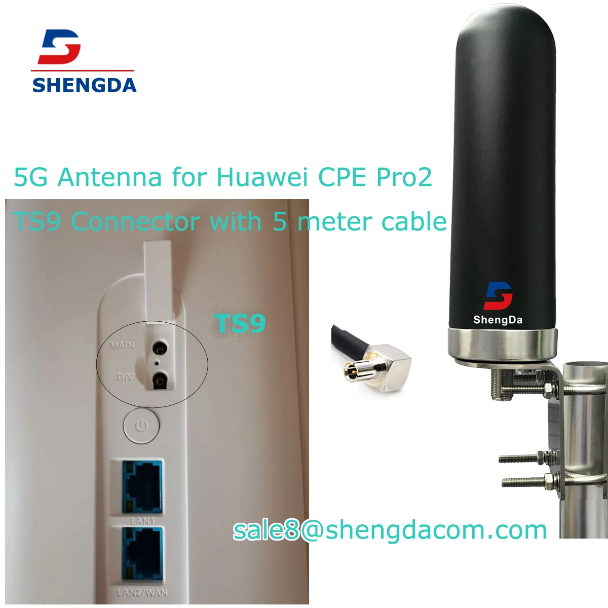 Outdoor External 5g Router Antenna For Huawei Netgear Cpe Router With ...