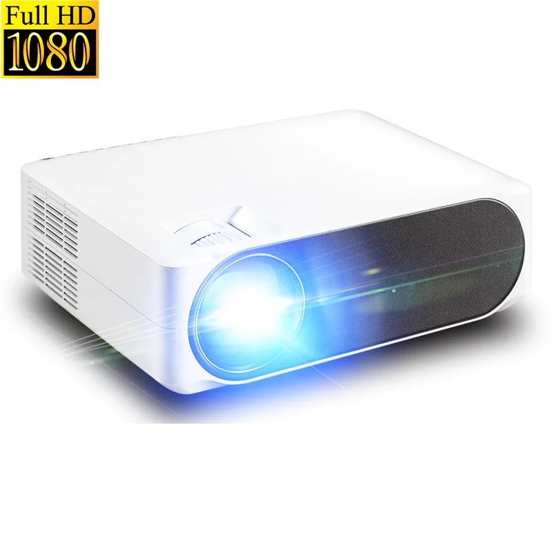 

2020 Wholesale Hot Led Wifi Wireless Smart Android Projector 6000 Lumens Portable Home Mini Theater Projector, White